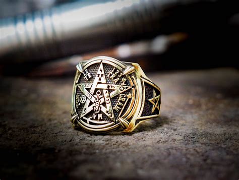 Tetragrammaton Ring Tetragrammaton Pentagram Pentacle Ring - Etsy