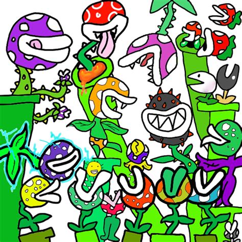 Super Mario:All Piranha Plants by webkinzspongebob on DeviantArt