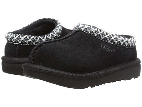 UGG Kids Tasman II (Toddler/Little Kid/Big Kid) (Black) Kids Shoes | Slippers.com - Shop Comfy