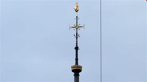 Notre Dame reveals new spire and golden rooster as scaffolding removed ...