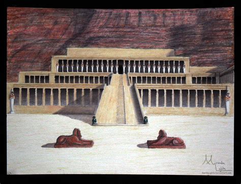 Hatshepsut's Temple by DarthLights on DeviantArt