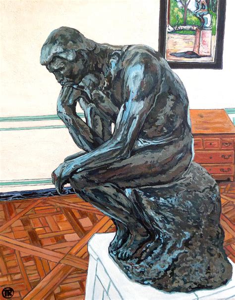 Le Penseur The Thinker Painting by Tom Roderick - Pixels