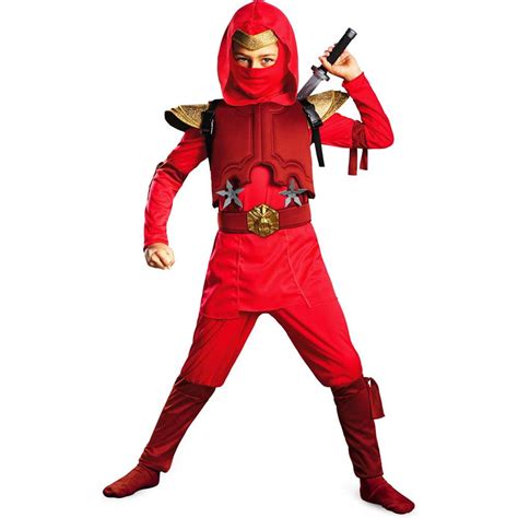 Deluxe Red Fire Ninja Costume - Walmart.com - Walmart.com