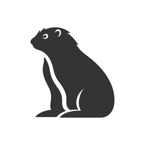 Marmot Icon on White Background - Simple Vector Illustration 34780395 ...