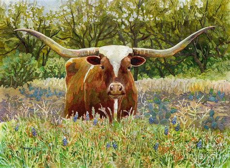 Longhorn Painting