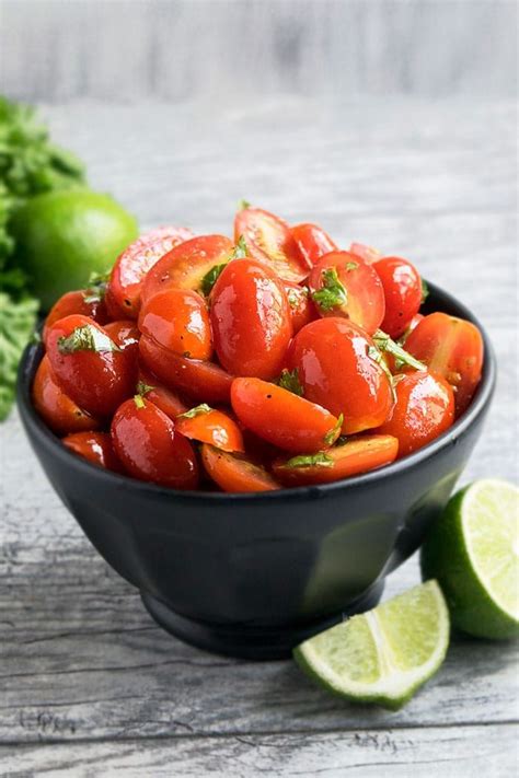 Fresh Cherry Tomato Salad Recipe | Cherry tomato salad, Fresh tomato recipes, Tomato salad recipes