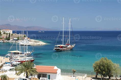 Boats in Datca Town 10295641 Stock Photo at Vecteezy