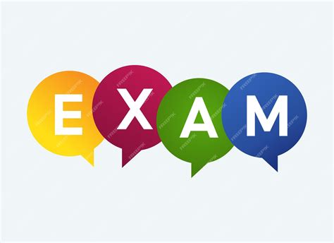 Premium Vector | Exam logo isolated on white background