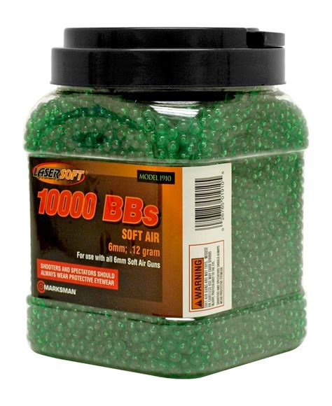 Marksman 10,000 .12g Airsoft BB's 6mm Ammo Lasersoft - Green – Slash2Gash