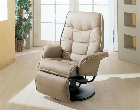 Beige Swivel Chair Recliner 7502 from Coaster (7502) | Coleman Furniture