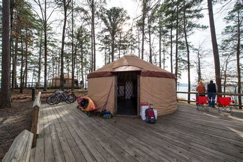 Degray Camping & YURTs | Arkansas State Parks Yurt Tent, Yurt Camping, Go Glamping, Camping Area ...