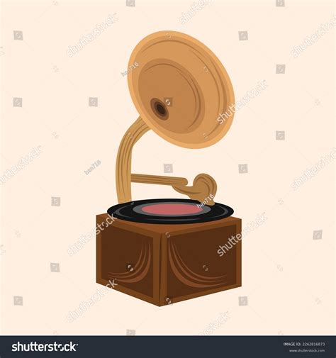 Gramophone Record Flat Vector Illustration Cute Stock Vector (Royalty ...