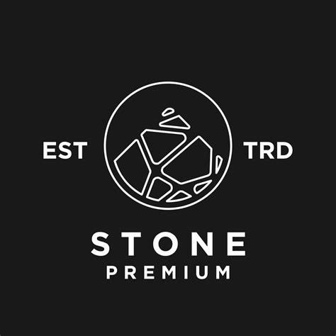 Stone logo icon design illustration 24090138 Vector Art at Vecteezy