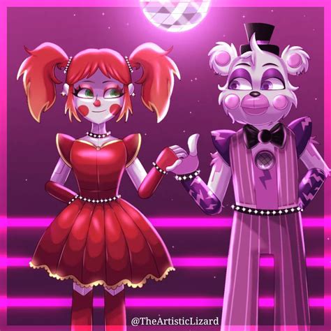 Glamrock Circus Baby And Glamrock Funtime Freddy by TheArtisticLizard on DeviantArt