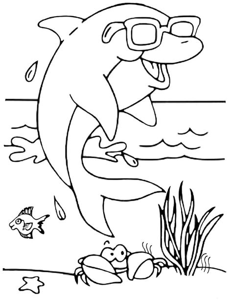 Free Printable Dolphin Coloring Page - Free Printable Coloring Pages for Kids