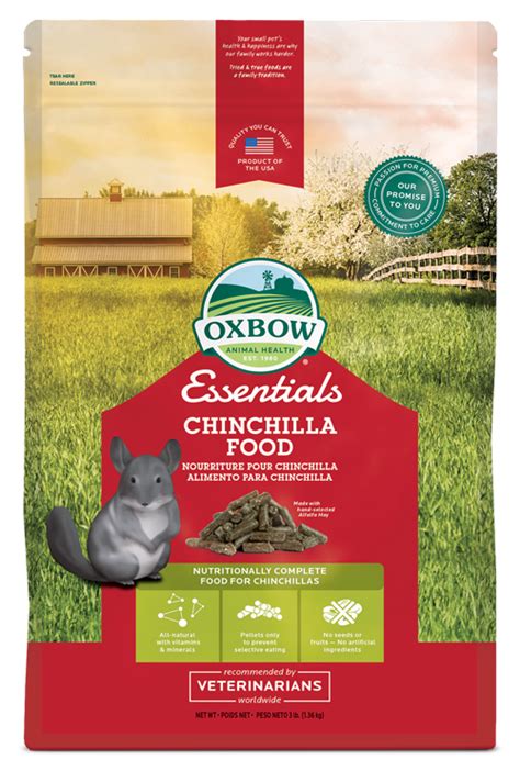 OXBOW CHINCHILLA FOOD 3LB /10Lb