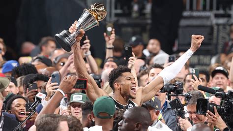 Giannis Antetokounmpo becomes third player to win NBA title, MVP ...