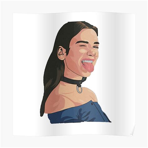 "dua lipa logo" Poster for Sale by nijinfae | Redbubble