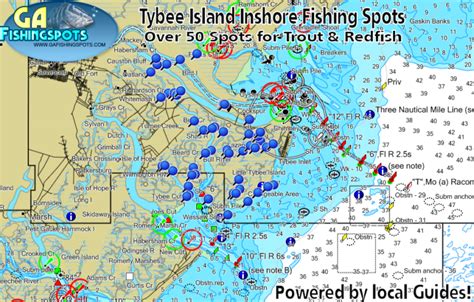 Tybee Island Savannah Georgia GPS Fishing Spots