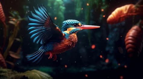 Premium AI Image | Forest Green birds