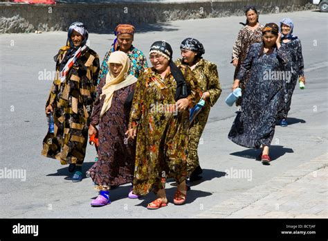 Women in Bukhara Uzbekistan Stock Photo - Alamy