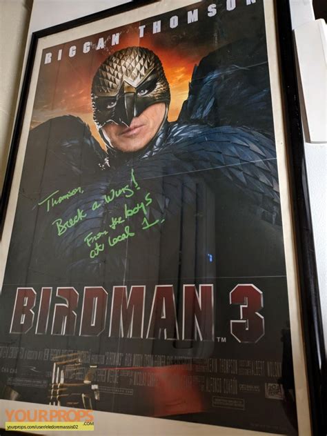 Birdman Birdman 3 signed poster replica movie prop