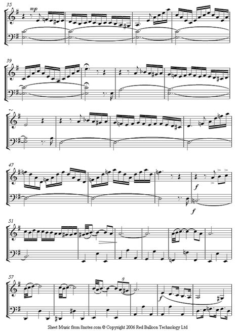 Albinoni - Adagio sheet music for Violin-Cello Duet | Sheet music ...