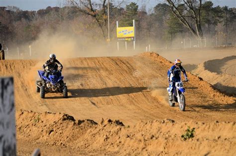 Dirt Bike and Quad ATV Out for a Ride Editorial Stock Photo - Image of speed, danger: 27897688