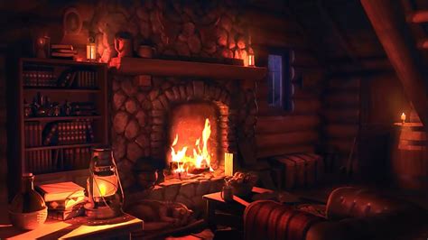 Wood Cabin Ambience | Heavy Blizzard Sounds for Sleep, Relaxation ...