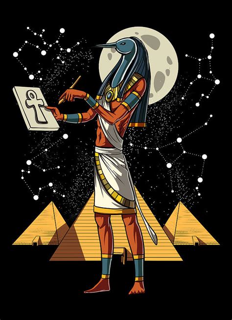 Egyptian God Thoth #2 Digital Art by Nikolay Todorov - Pixels