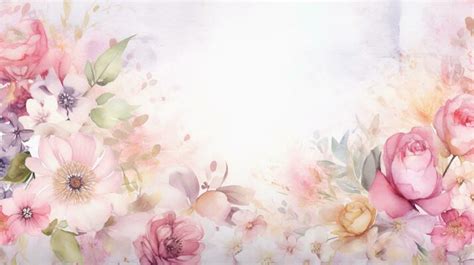 Watercolor Flower Wallpaper Stock Photos, Images and Backgrounds for ...