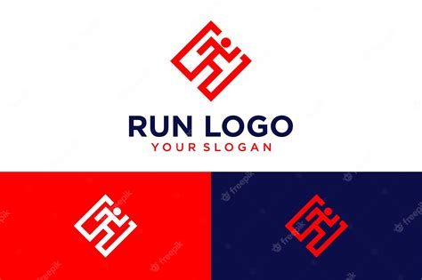 Premium Vector | Run logo design with speed