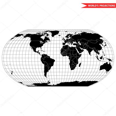 Robinson map projection