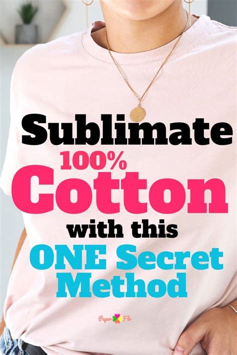 Sublimate on 100% Cotton with this ONE Secret Method