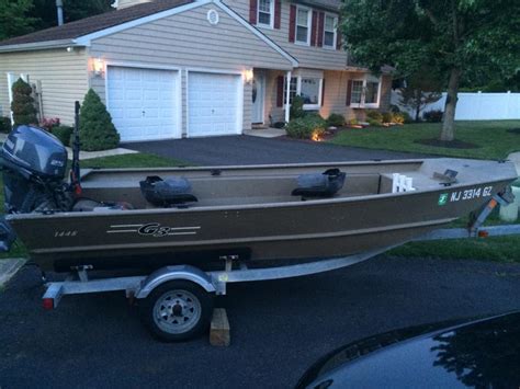 G3 1448 Jon Boat with Trailer and Motor