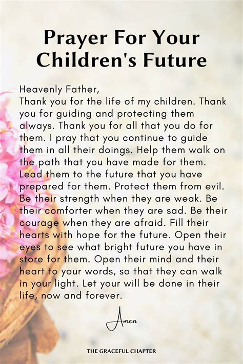 10 Prayer Points For Children - The Graceful Chapter