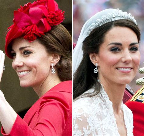 Duchess Kate Middleton Recycles Her Bespoke Wedding Earrings: Details ...