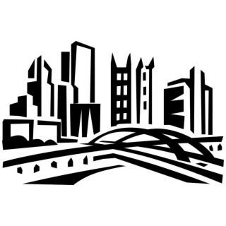 Pittsburgh Skyline Vector at Vectorified.com | Collection of Pittsburgh ...