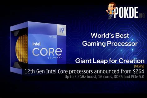 12th Gen Intel Core Processors Announced From $264 — Up To 5.2GHz Boost ...