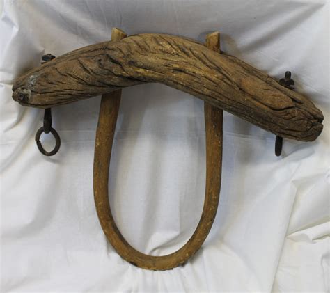 Bargain John's Antiques | Antique Primitive Cattle - Single Ox Yoke - dated 1878 - Bargain John ...