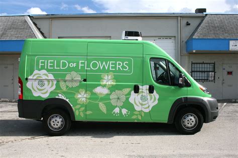 Field of Flowers Ram Promaster Vehicle Wrap For Their South Florida ...