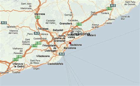 Badalona Map - Spain