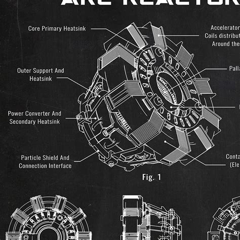 Tony Stark Arc Reactor Blueprints