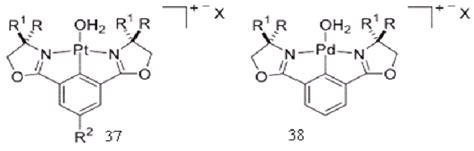 Chemical structure of organometallic complexes 37 and 38. | Download Scientific Diagram