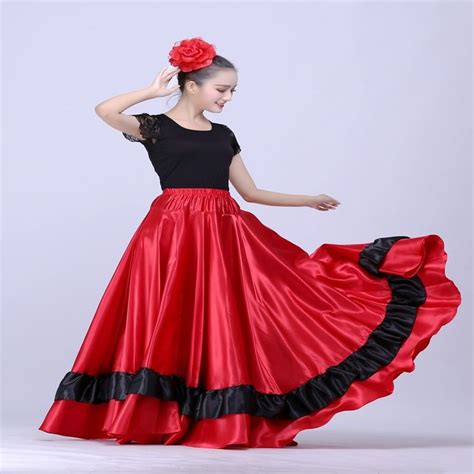 Cheap spanish dance costumes, Buy Quality spanish flamenco skirt directly from China flamenco ...