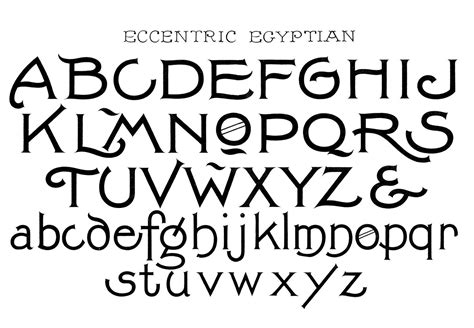 Vintage Clips, Vintage Clip Art, Eccentric Egyptian, Egyptian Fonts ...