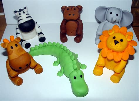 Fondant Jungle/safari Animal Cake Toppers on Luulla