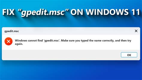 How to Enable and Install gpedit.msc on Windows 11 Home Edition - YouTube