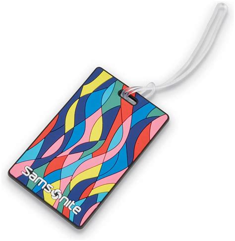 Amazon.com | Samsonite Designer Luggage ID Tag, Vectorfunk, One Size | Luggage Tags