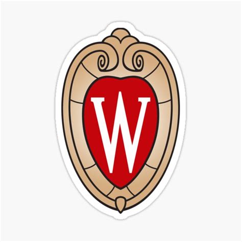 "University of Wisconsin-Madison Crest" Sticker for Sale by KaiBraaten | Redbubble